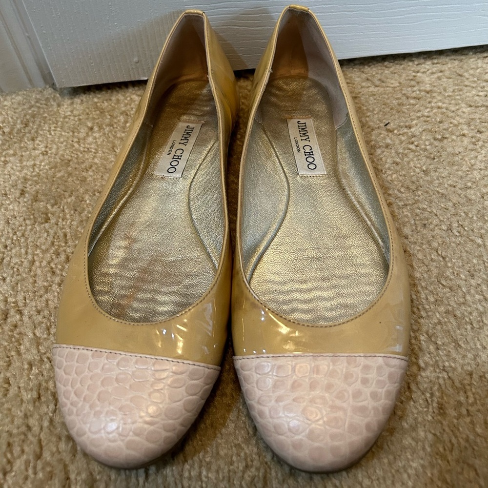 Jimmy Choo London flats - made in Italy - size EU40 - tan